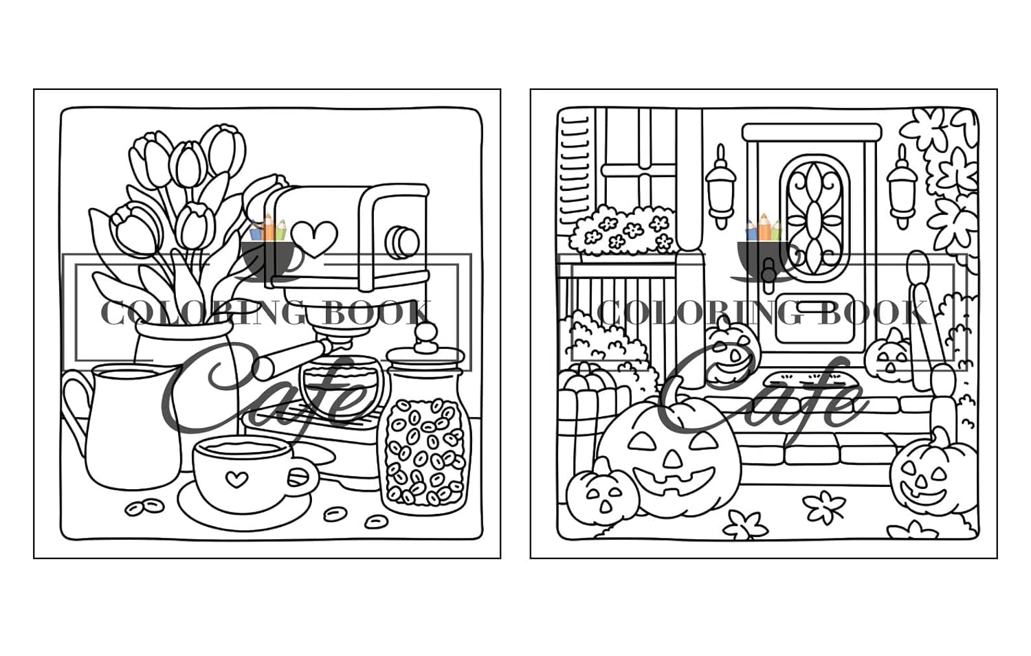 Cozy Corners: Coloring Book for Adults and Teens Featuring Super Cute Nooks and Hygge Spaces for Relaxation (Cute and Comfy Coloring Books)