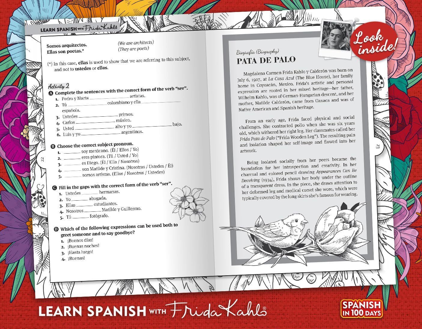 Learn Spanish with Frida Kahlo (Spanish in 100 Days)