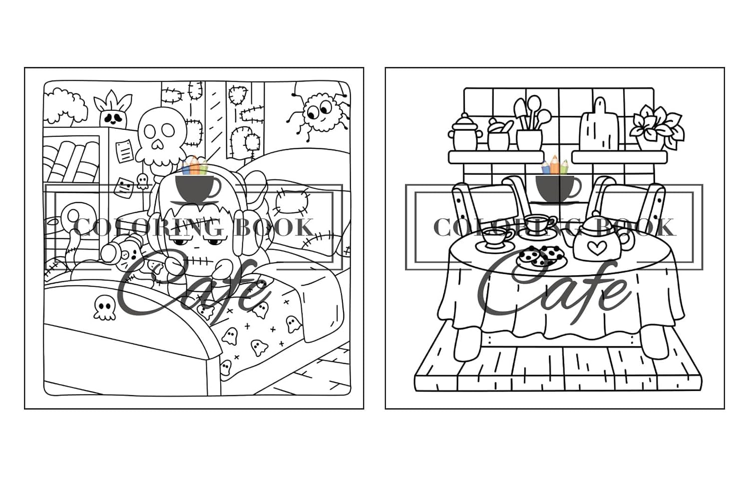 Cozy Corners: Coloring Book for Adults and Teens Featuring Super Cute Nooks and Hygge Spaces for Relaxation (Cute and Comfy Coloring Books)