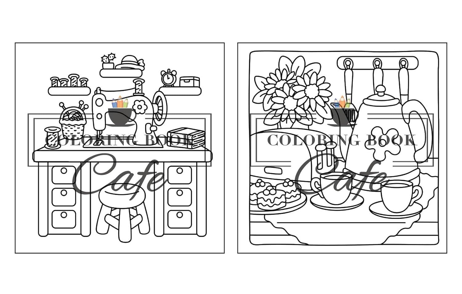 Cozy Corners: Coloring Book for Adults and Teens Featuring Super Cute Nooks and Hygge Spaces for Relaxation (Cute and Comfy Coloring Books)