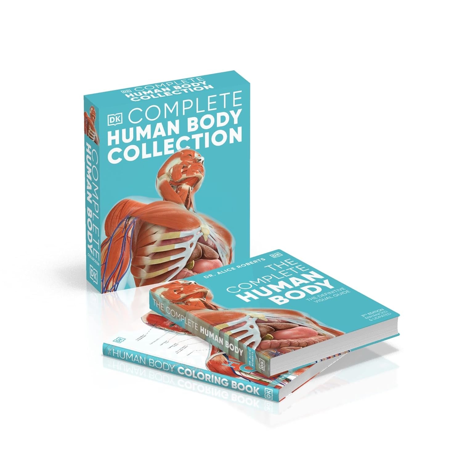 The Complete Human Body Collection: 2-Book Box Set - Human Body Reference Guide and Anatomy Coloring Book (DK Human Body Guides)