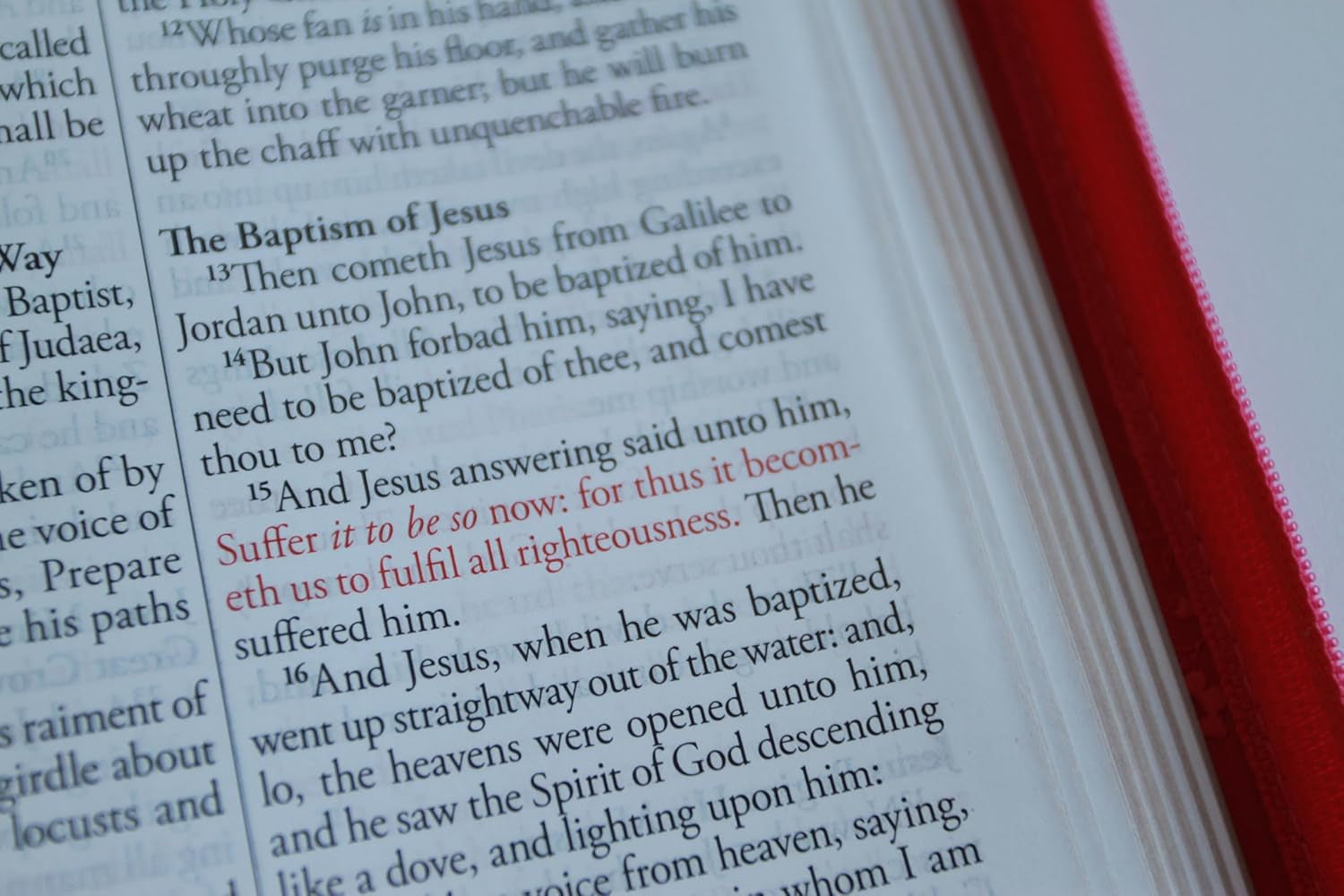 KJV Holy Bible, Large Print Handy Size, Fuchsia Premium Imitation Leather W/Ribbon Marker, Red Letter, Zipper (KJV Medium Size Large Print Editions)