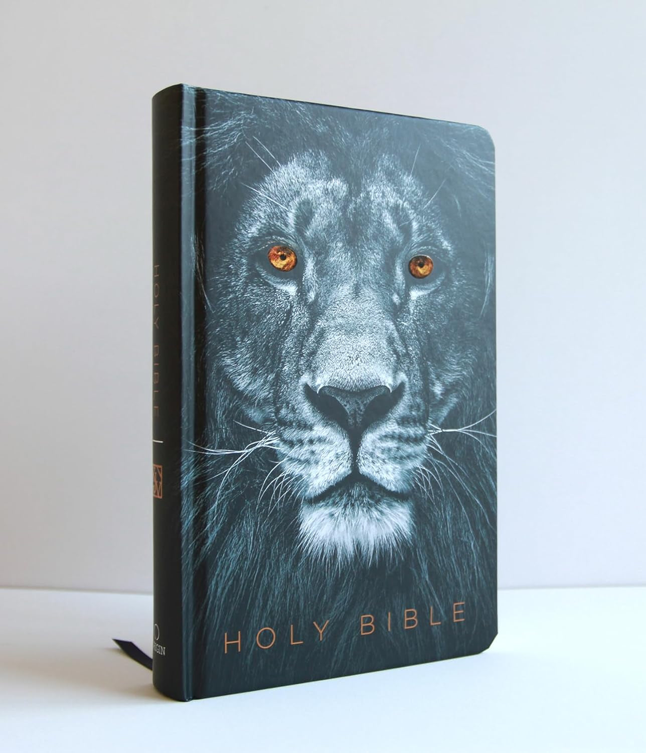 KJV Holy Bible, Large Print, Handy Size Format, Hardcover, Lion of Judah, Ribbon Marker, and Red Letter (KJV Medium Size Large Print Editions)