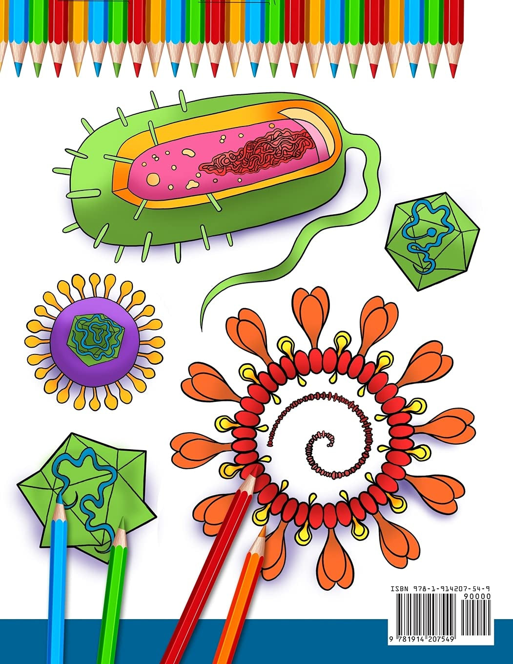 Microbiology Coloring Book: Incredibly Detailed Self-Test Color Workbook for Studying | Perfect Gift for Medical School Students, Physicians & Chiropractors