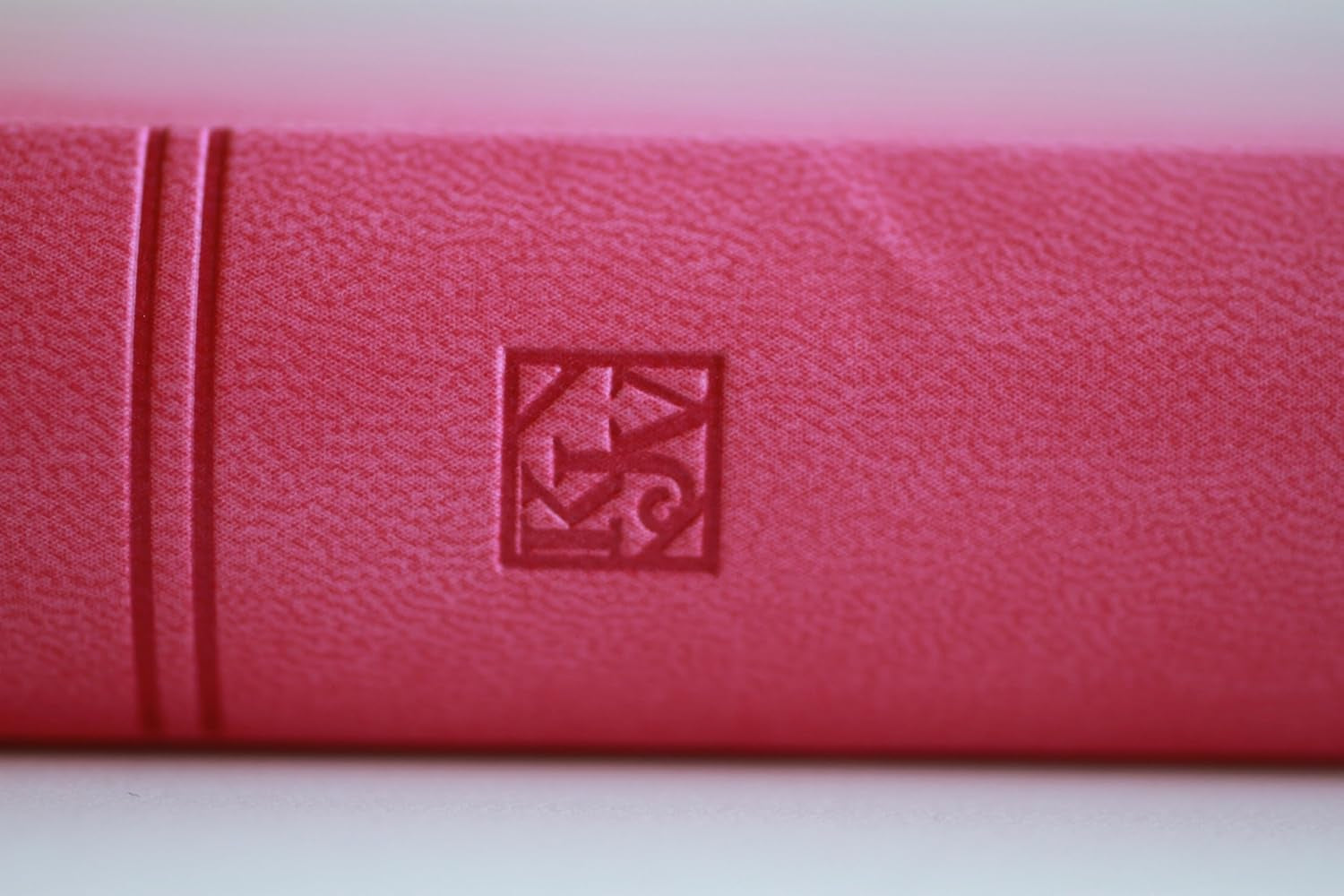 KJV Holy Bible, Large Print Handy Size, Fuchsia Premium Imitation Leather W/Ribbon Marker, Red Letter, Zipper (KJV Medium Size Large Print Editions)