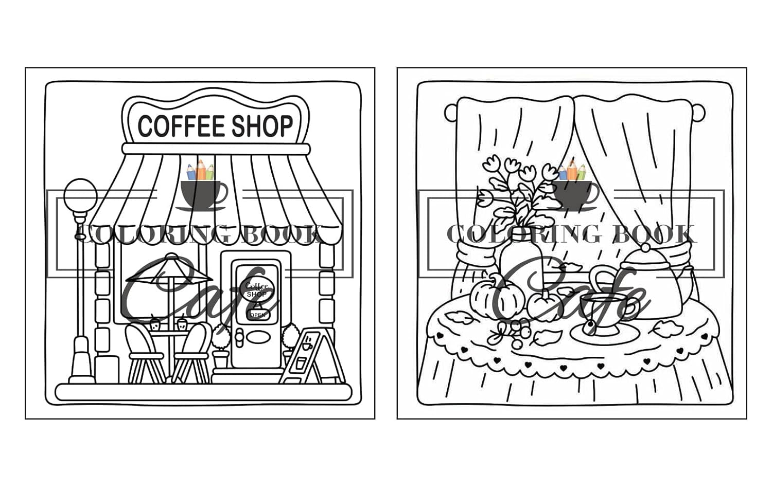 Cozy Corners: Coloring Book for Adults and Teens Featuring Super Cute Nooks and Hygge Spaces for Relaxation (Cute and Comfy Coloring Books)