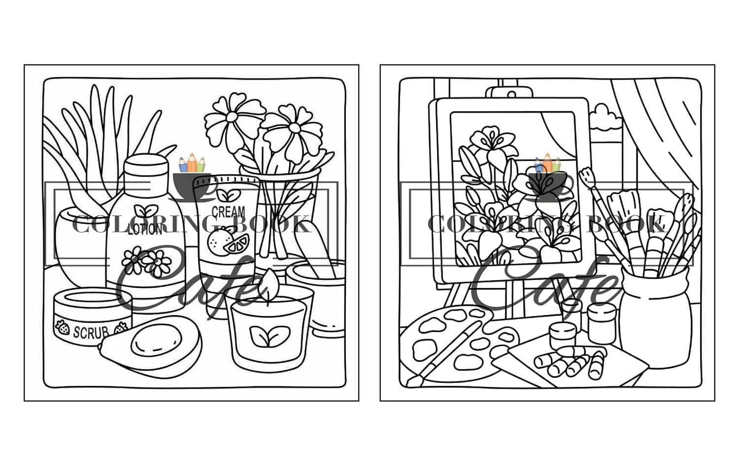 Cozy Corners: Coloring Book for Adults and Teens Featuring Super Cute Nooks and Hygge Spaces for Relaxation (Cute and Comfy Coloring Books)