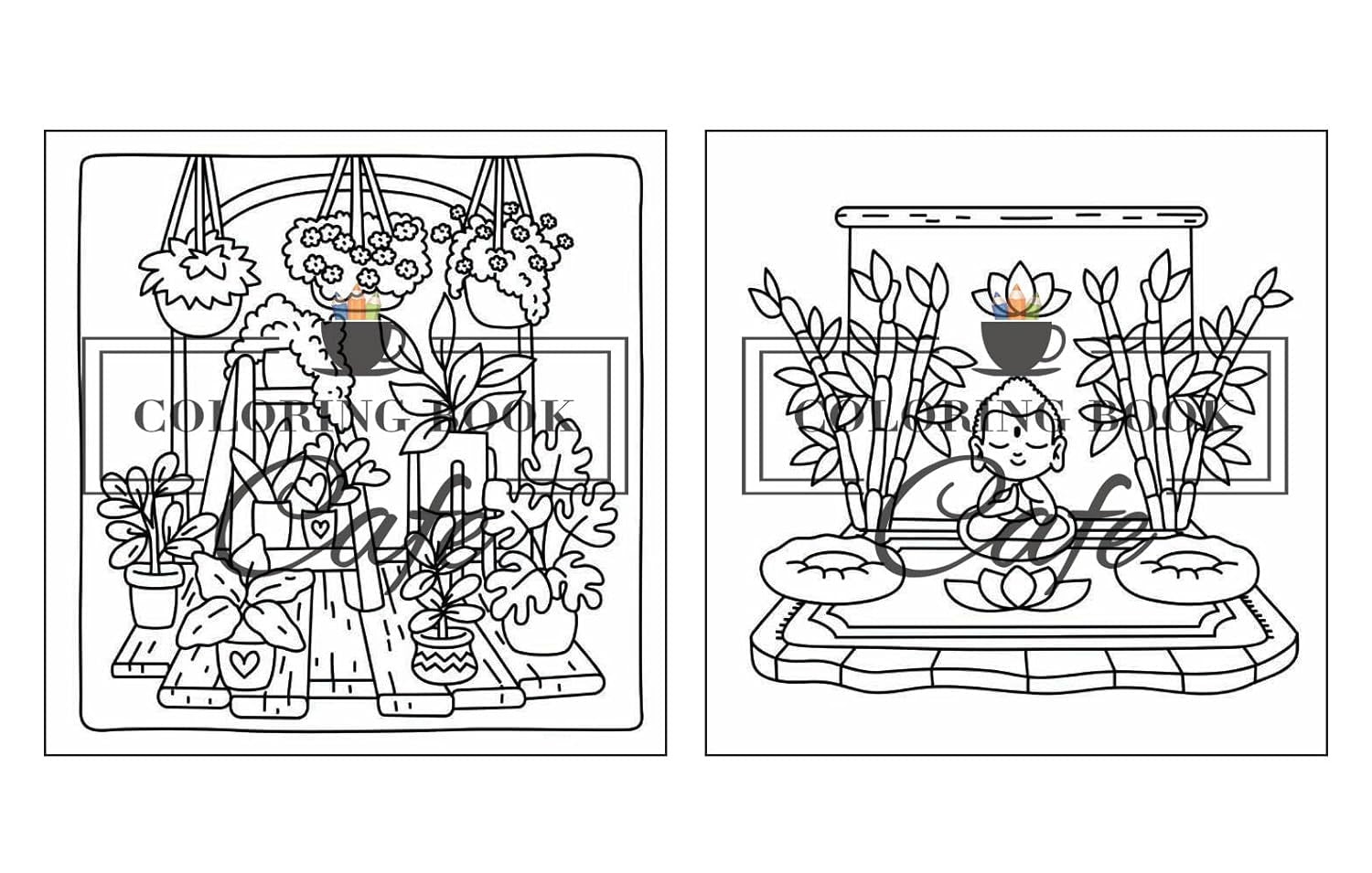 Cozy Corners: Coloring Book for Adults and Teens Featuring Super Cute Nooks and Hygge Spaces for Relaxation (Cute and Comfy Coloring Books)