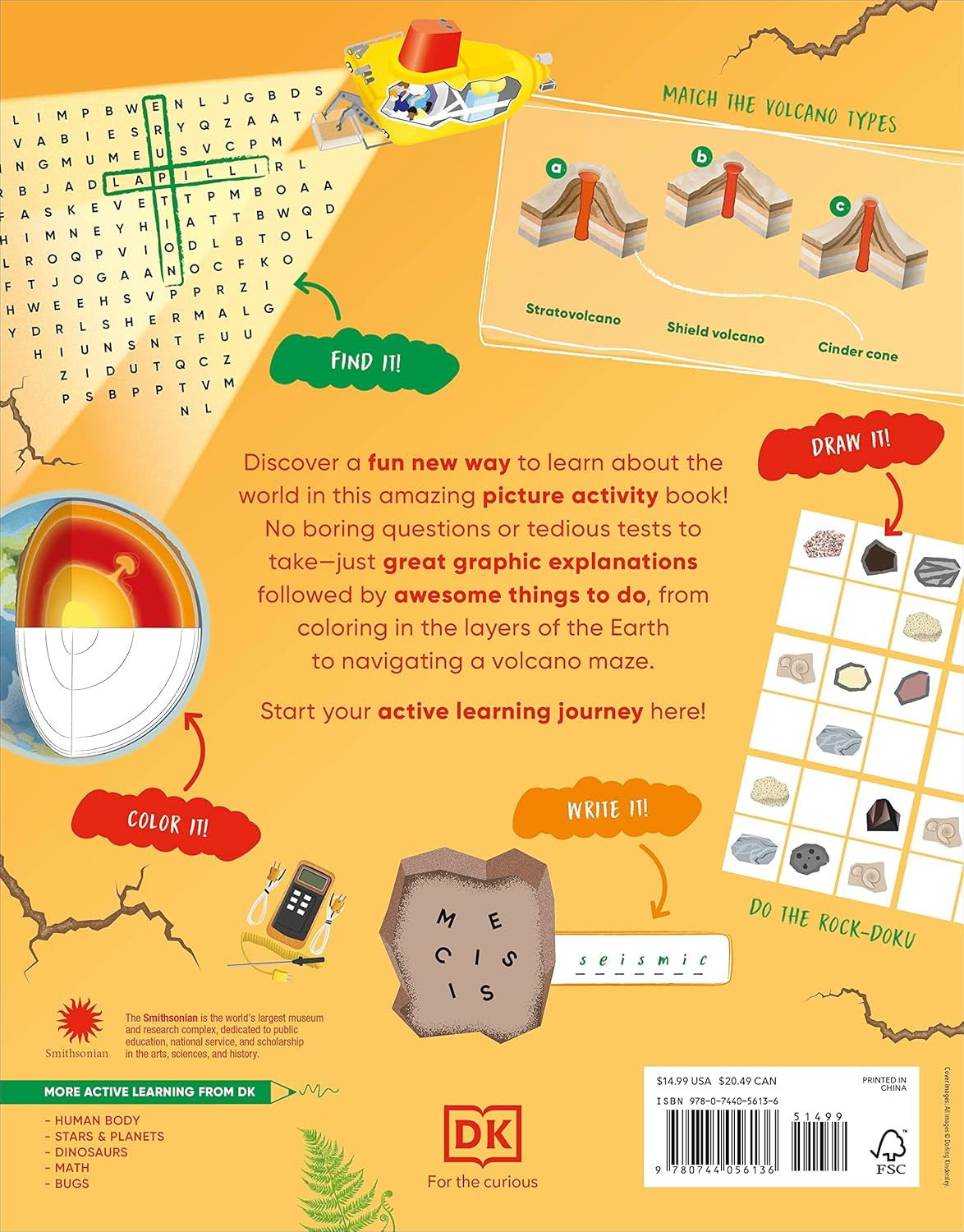 Volcanoes and Earthquakes: More than 100 Brain-Boosting Activities That Make Learning Easy and Fun (DK Active Learning)