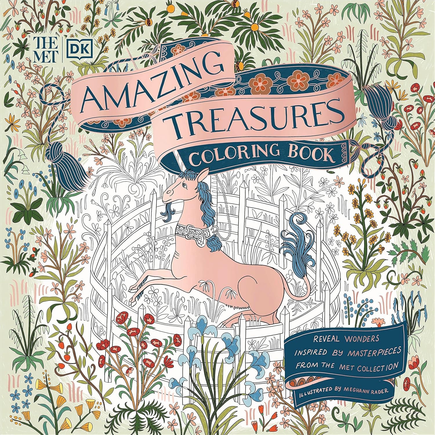 The Met Amazing Treasures Coloring Book: Reveal Wonders Inspired by Masterpieces from the Met Collection (DK the Met)