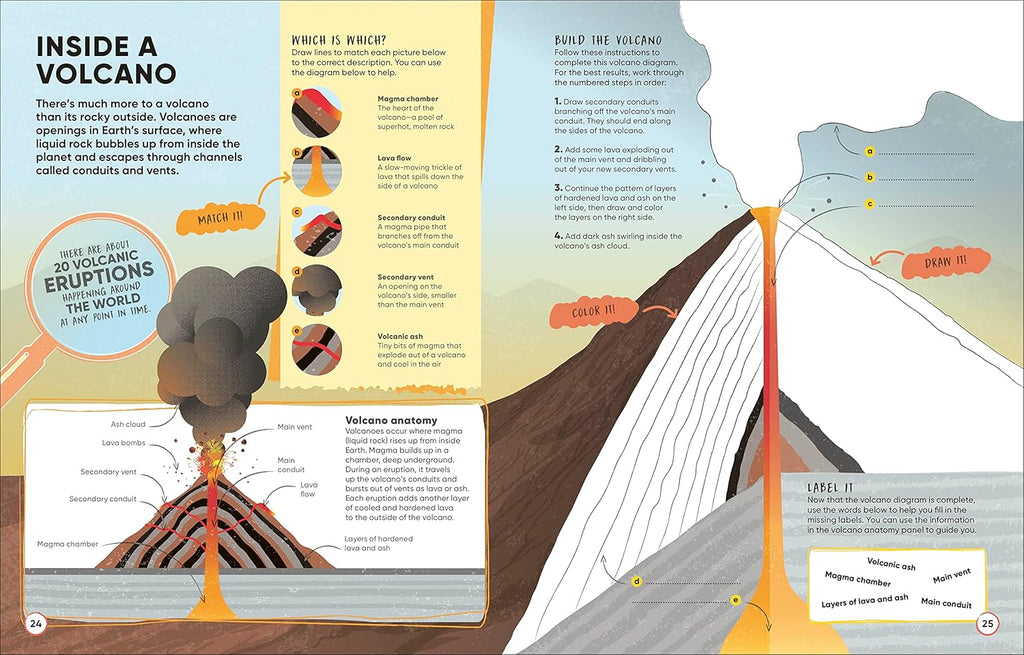 Volcanoes and Earthquakes: More than 100 Brain-Boosting Activities That Make Learning Easy and Fun (DK Active Learning)