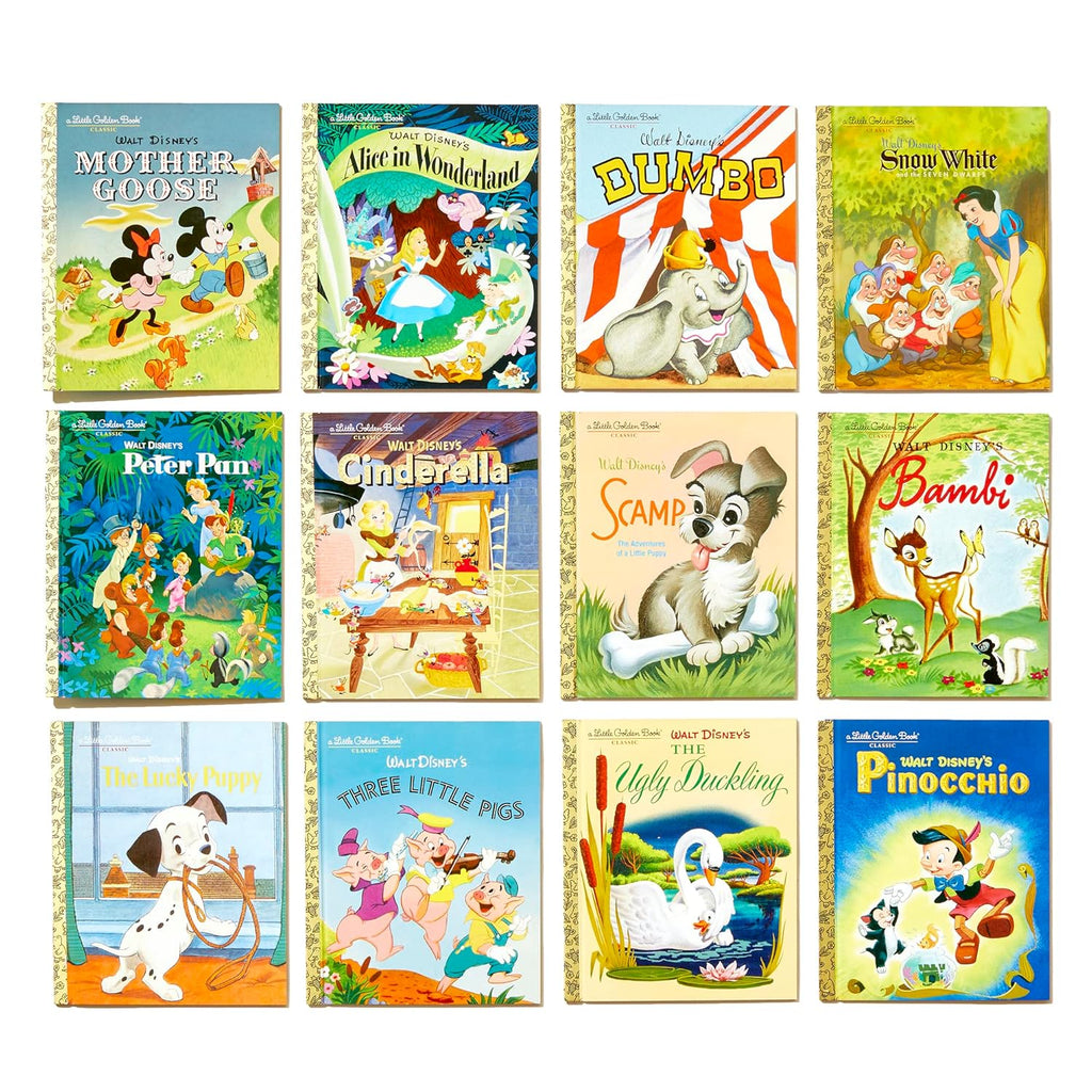 12 Beloved Disney Classic Little Golden Books (Boxed Set)