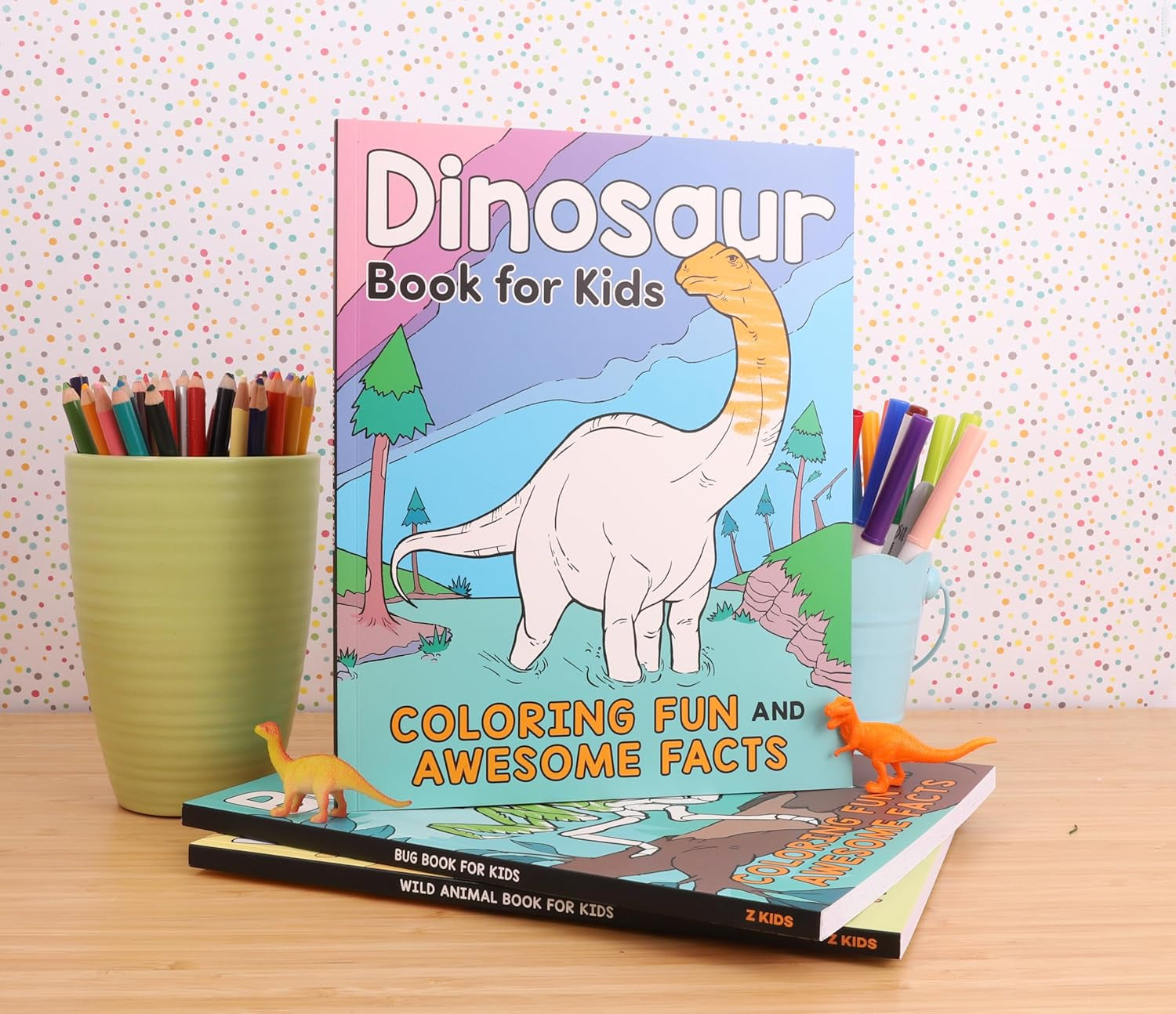 Coloring Book Box Set: 3 Books for Coloring Fun and Awesome Facts about Dinosaurs,Bugs,And Wild Animals(Perfect Gift for Kids Ages 3-7) (A Did You Know? Coloring Book)