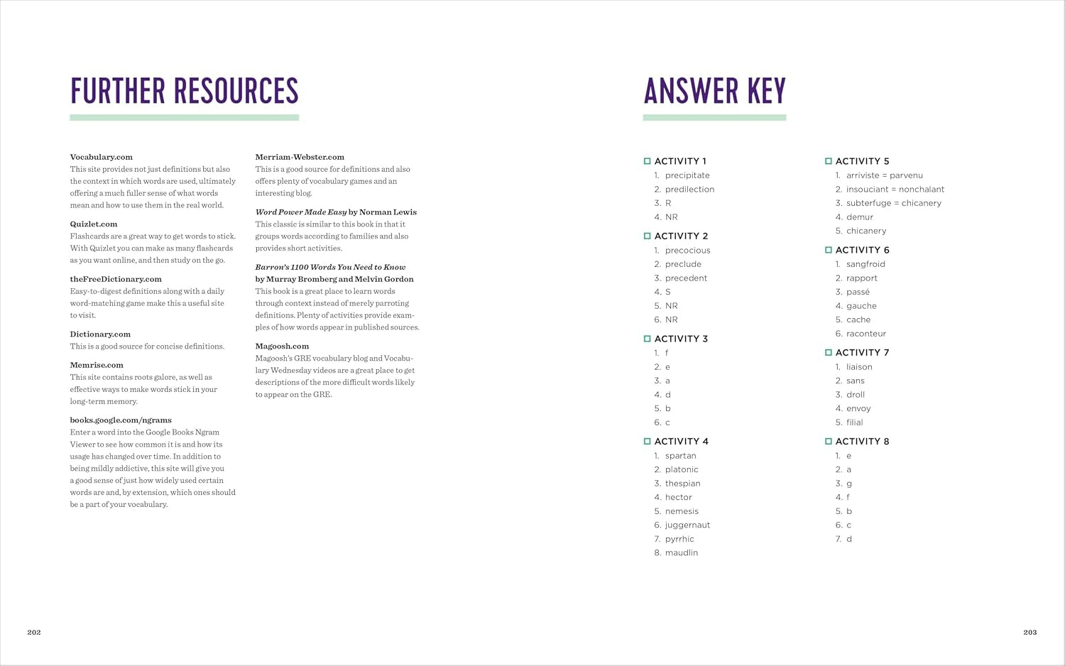 The Vocabulary Builder Workbook: Simple Lessons and Activities to Teach Yourself over 1,400 Must-Know Words