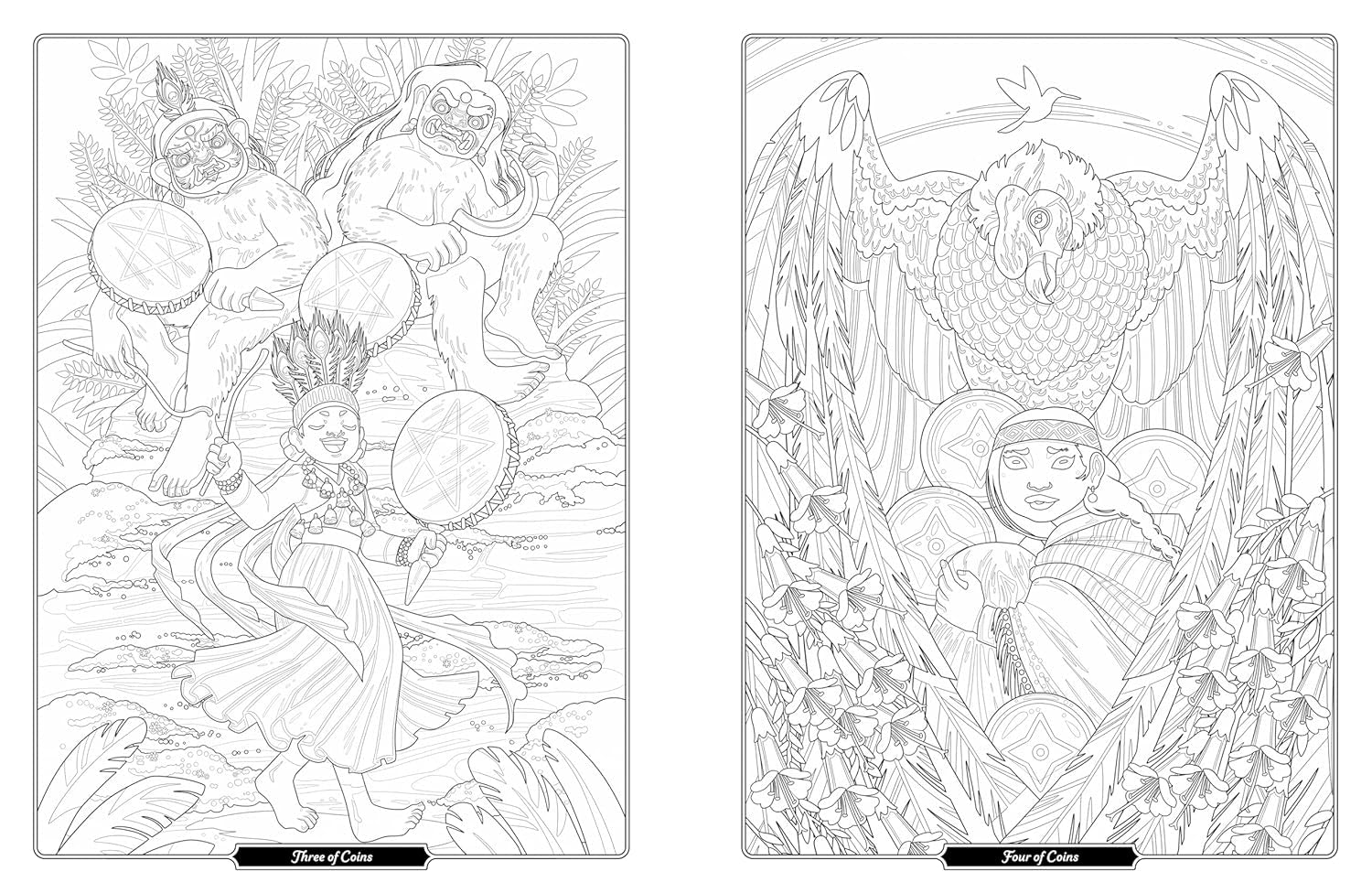 Tarot of the Divine Coloring Book: Inspired by Deities, Folklore, and Fairy Tales from around the World