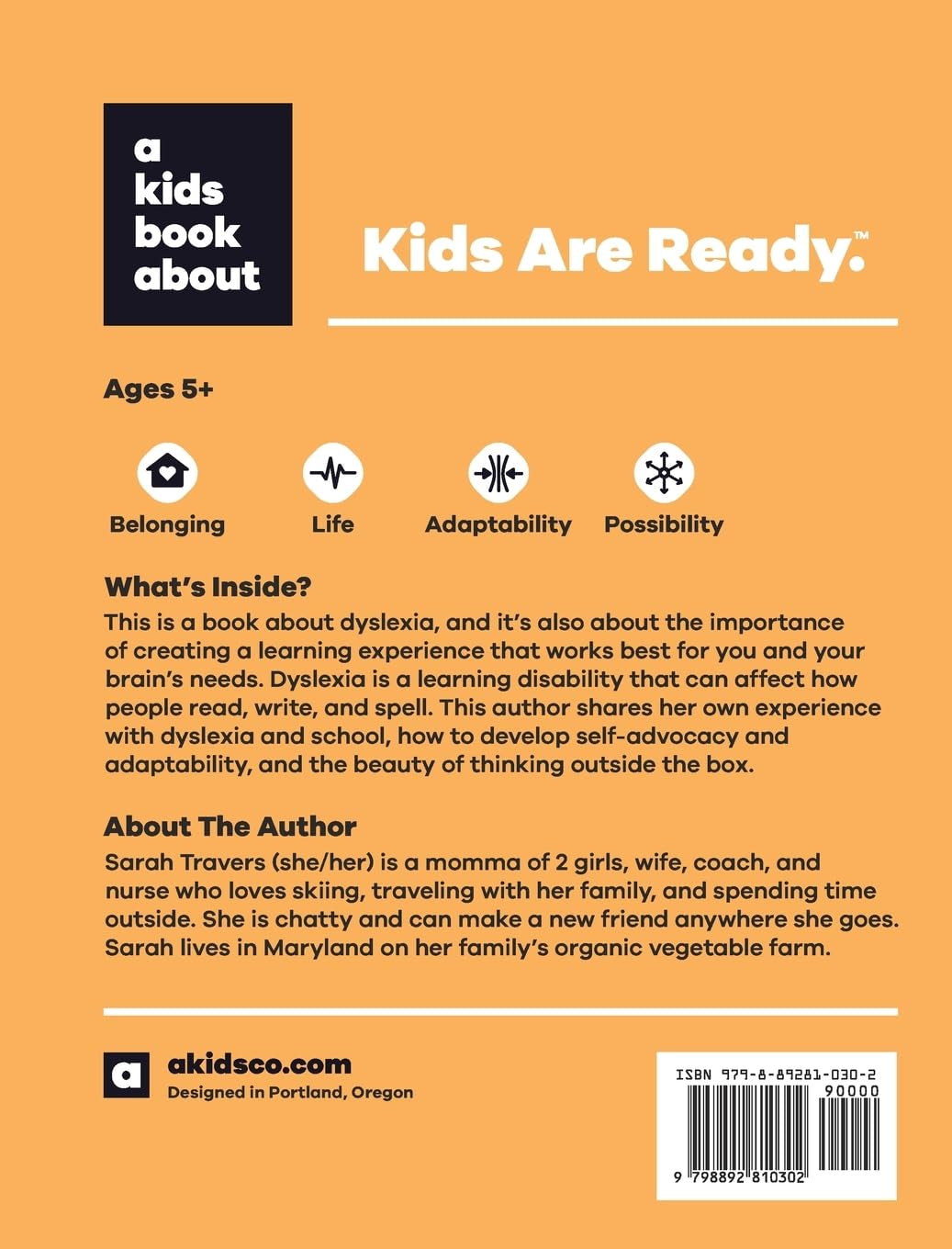 A Kids Book about Dyslexia