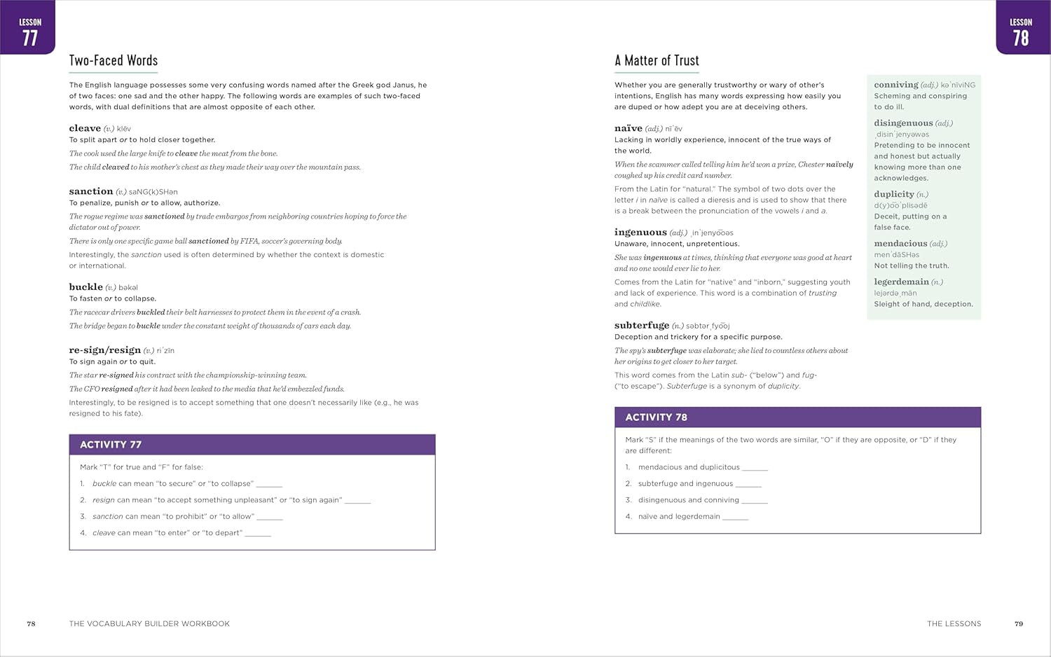 The Vocabulary Builder Workbook: Simple Lessons and Activities to Teach Yourself over 1,400 Must-Know Words