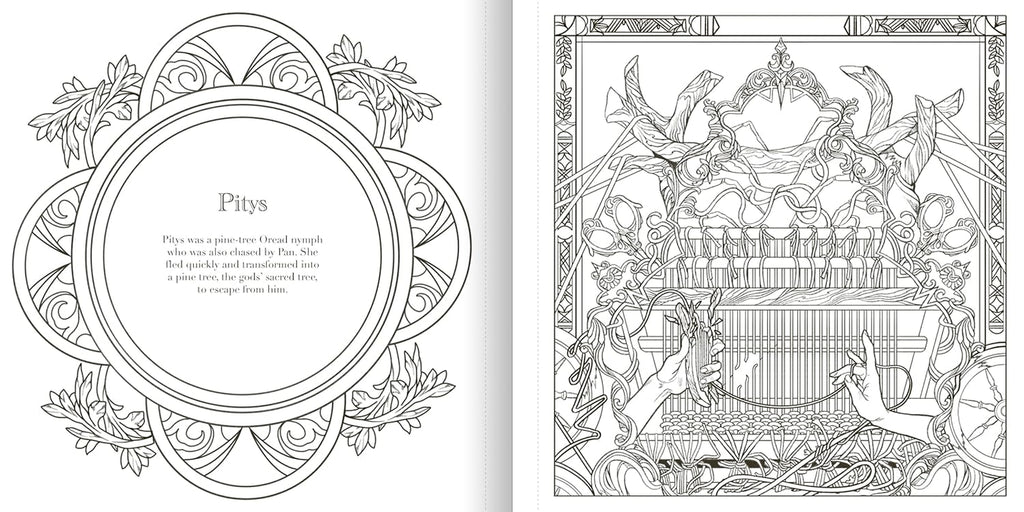 The Greek Mythology Coloring Book: Epic Scenes from Olympus and Beyond