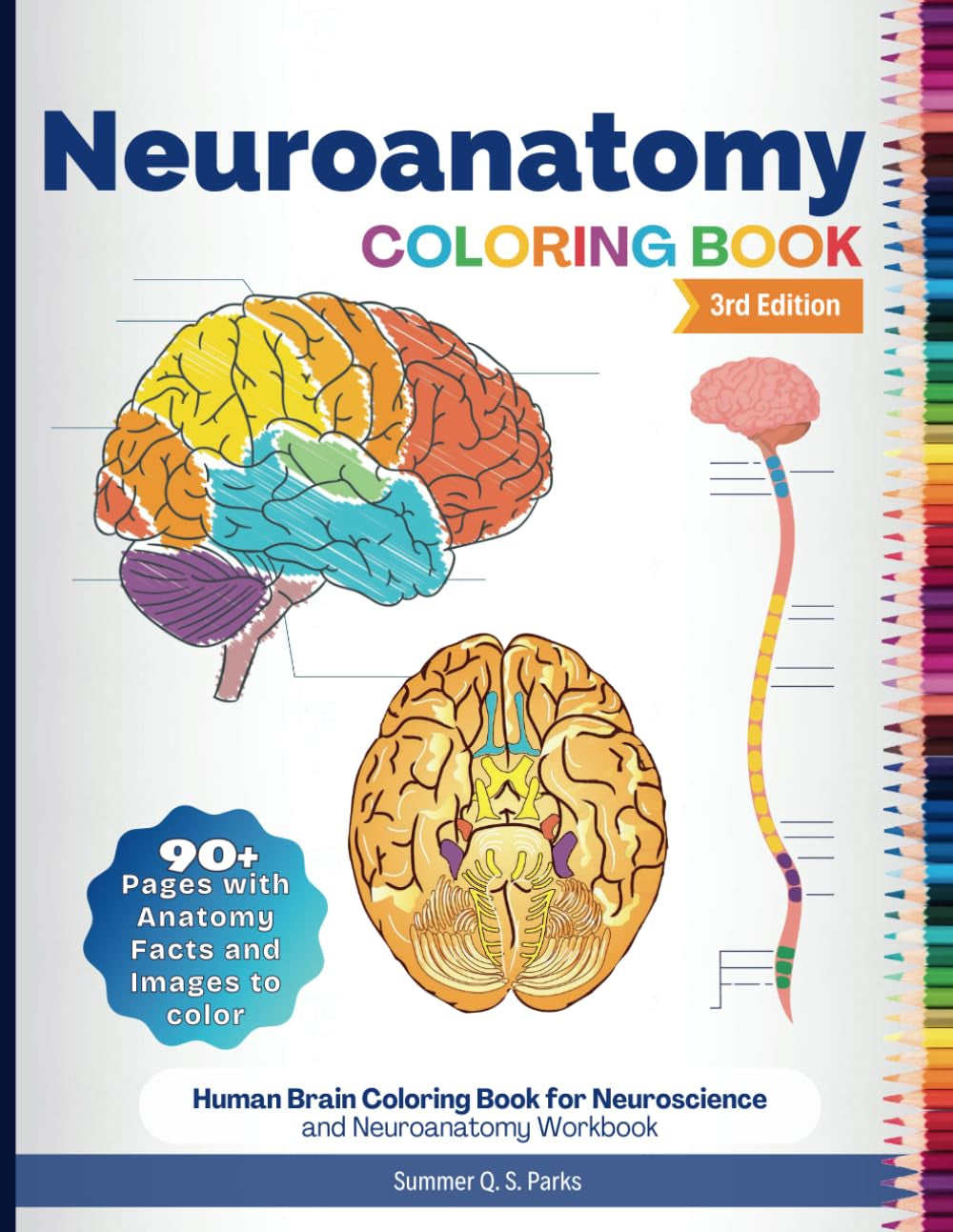 Neuroanatomy Coloring Book: Human Brain Coloring Book for Neuroscience and Neuroanatomy Workbook
