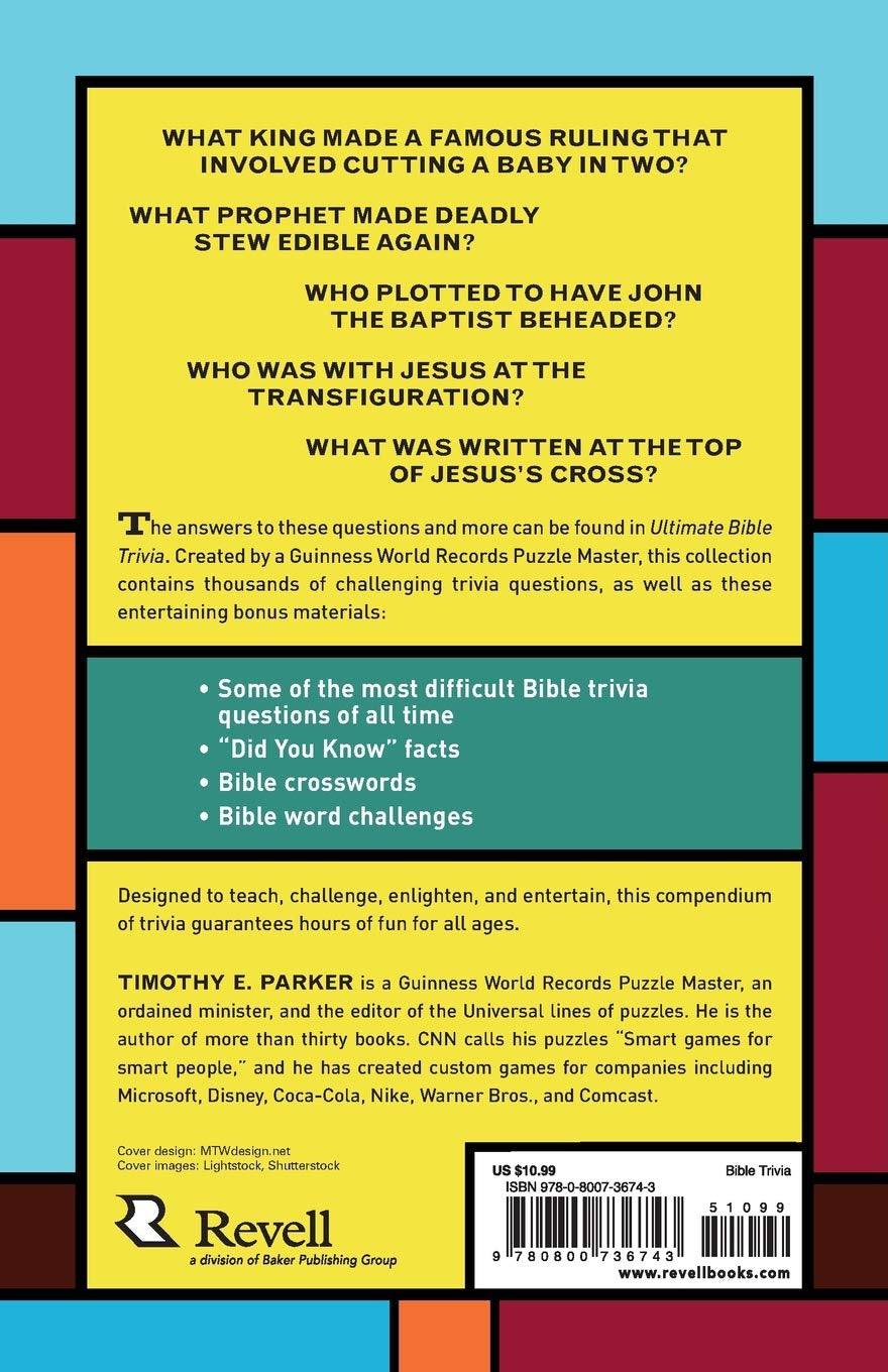 Ultimate Bible Trivia: Questions, Puzzles, and Quizzes from Genesis to Revelation