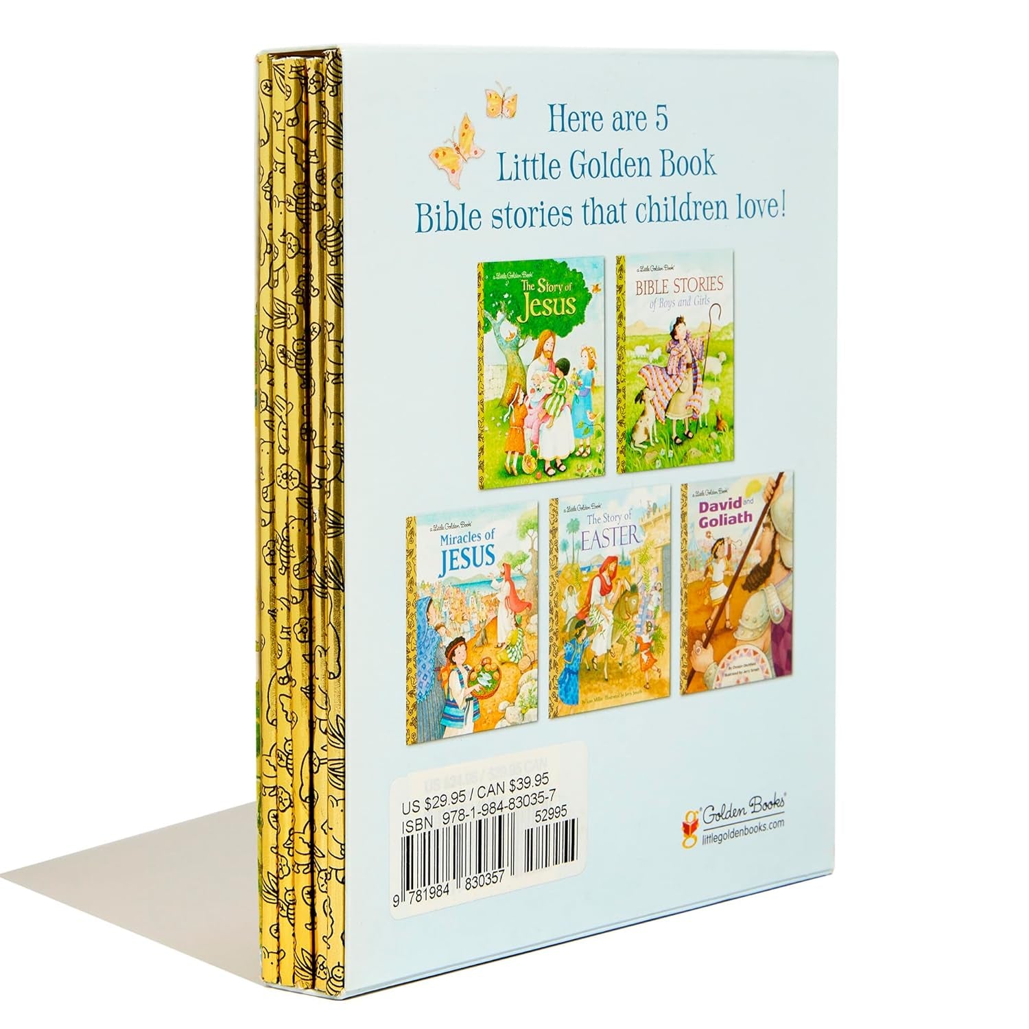 Little Golden Books Bible Stories Boxed Set: the Story of Jesus; Bible Stories of Boys and Girls; the Story of Easter; David and Goliath; Miracles of Jesus