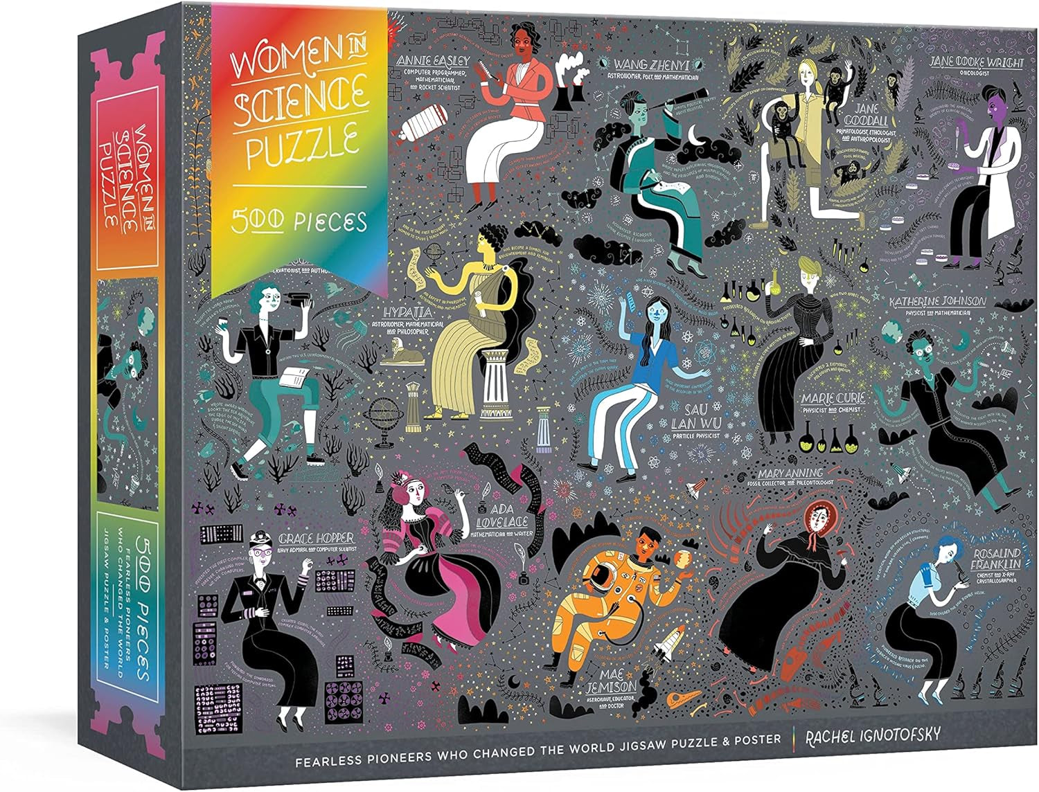 Clarkson Potter Women in Science Puzzle: Fearless Pioneers Who Changed the World 500-Piece Jigsaw Puzzle & Poster : Jigsaw Puzzles for Adults and Jigsaw Puzzles for Kids