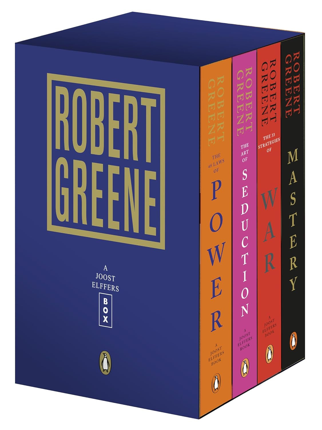 Robert Greene 4-Book Boxed Set: the 48 Laws of Power; the Art of Seduction; the 33 Strategies of War; Mastery