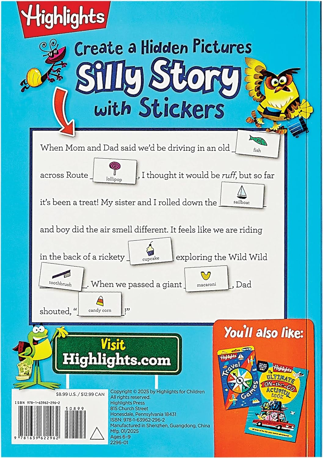 Silly Sticker Stories: Travel: Sticker Book for Kids 69 with Hidden Pictures Puzzles and Fill-In-The-Blank Stories for Road Trips, Flights and ... Hidden Pictures Silly Sticker Stories)