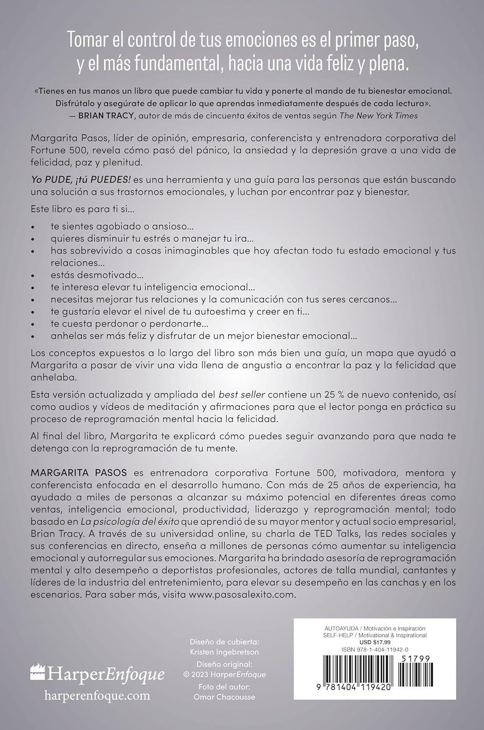 Yo Pude, ¡Tú Puedes!: Cómo Tomar El Control De Tu Bienestar Emocional Y Convertirte En Una Persona Imparable (Edición Revisada Y Expandida) (Spanish Edition)