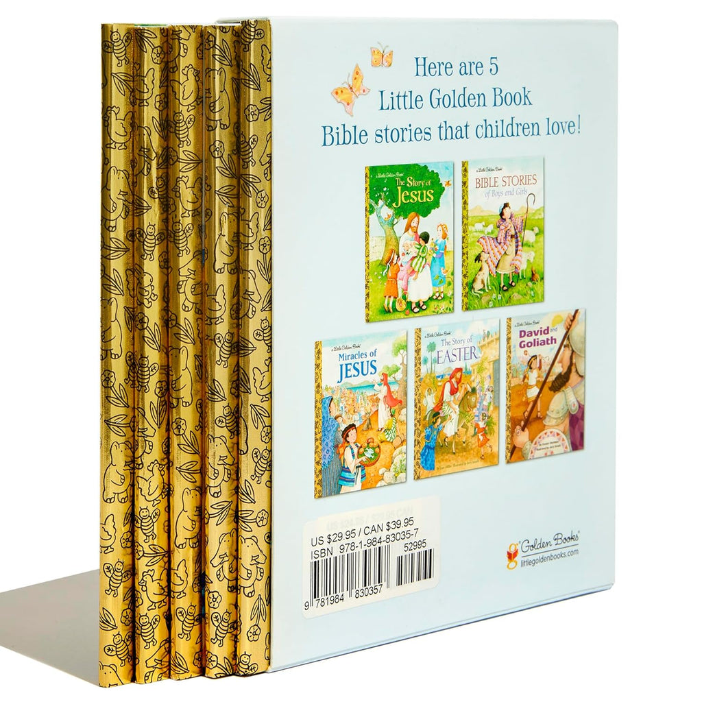 Little Golden Books Bible Stories Boxed Set: the Story of Jesus; Bible Stories of Boys and Girls; the Story of Easter; David and Goliath; Miracles of Jesus