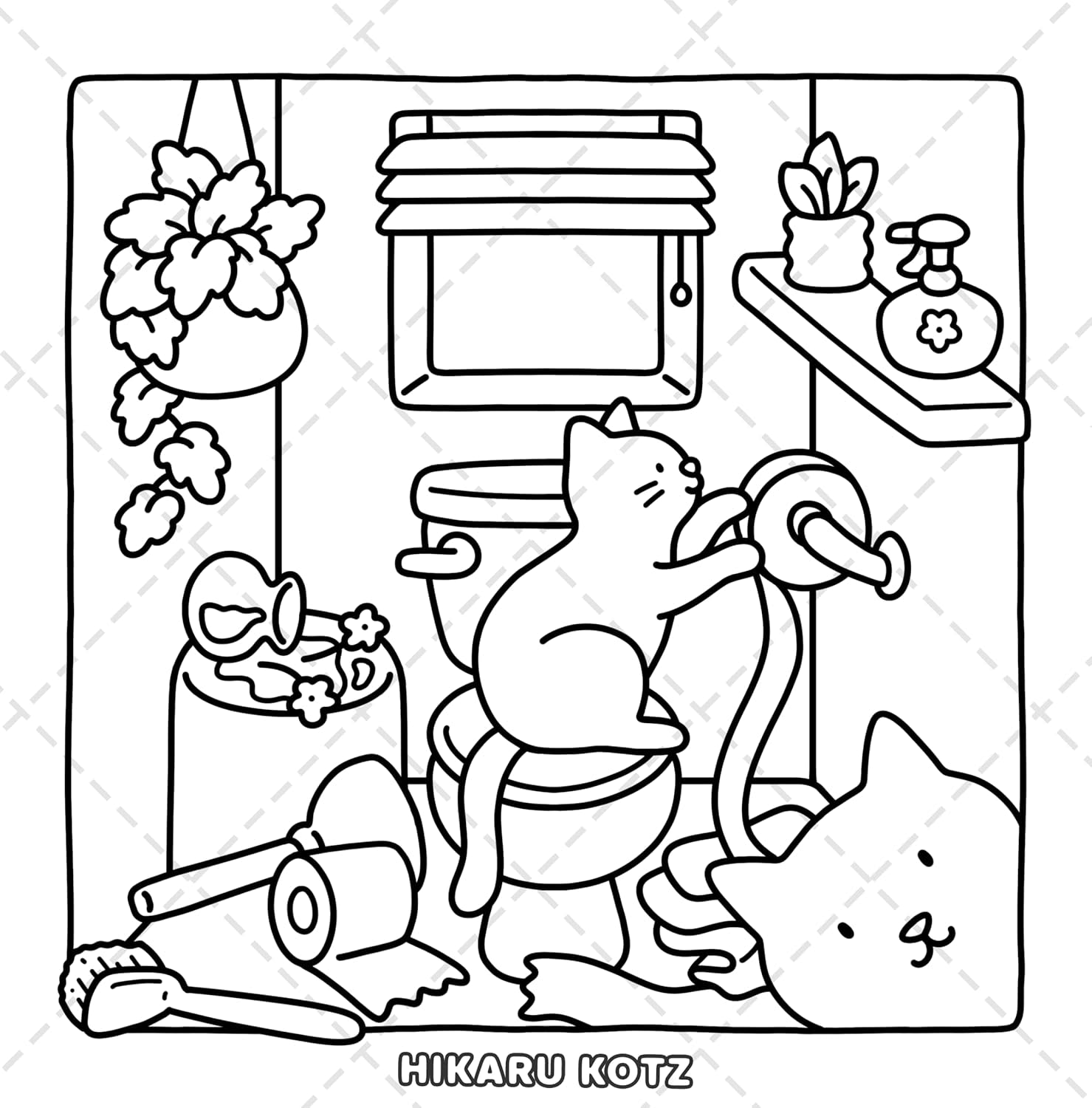 Cat Moments: Meow Life Coloring Book for Adults and Teens (Cat & Dog Coloring Book)