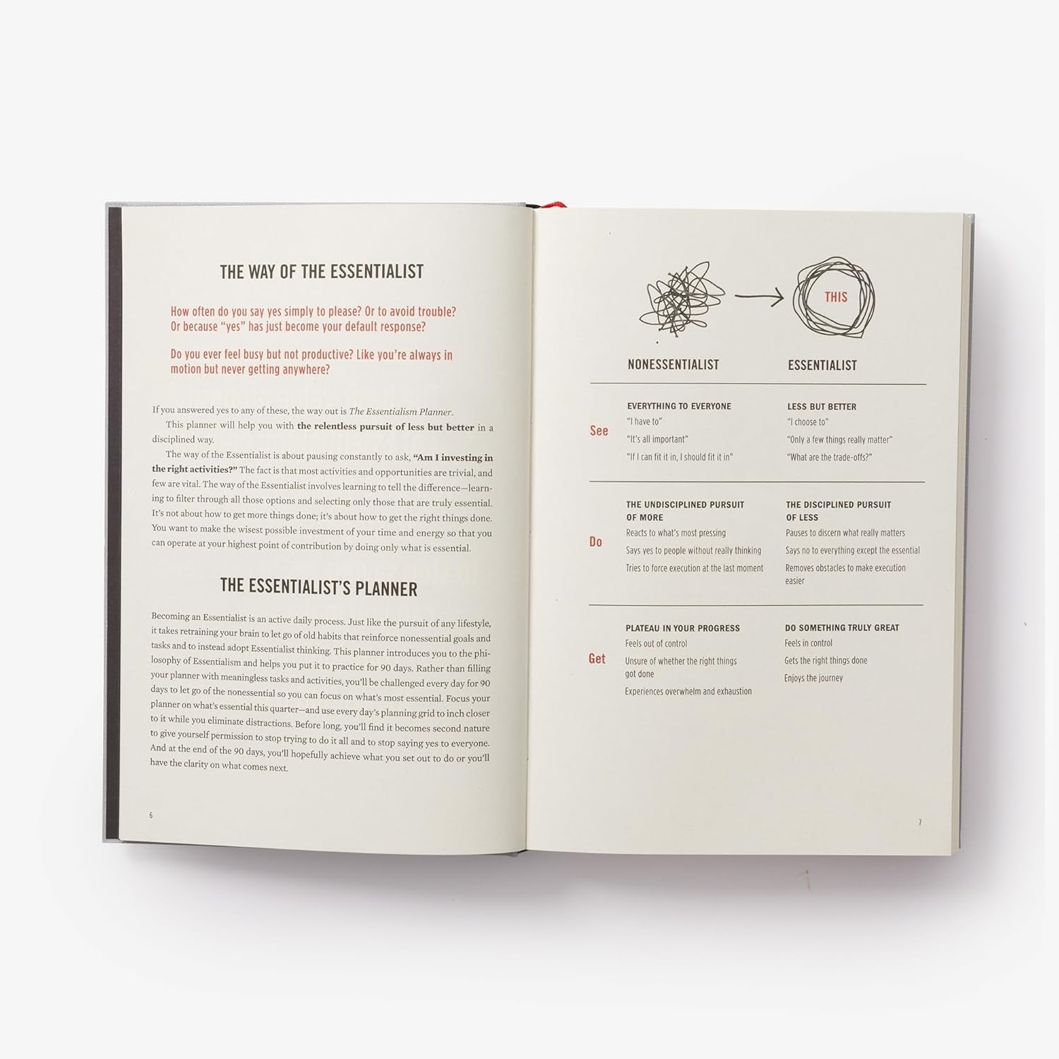The Essentialism Planner: a 90-Day Guide to Accomplishing More by Doing Less