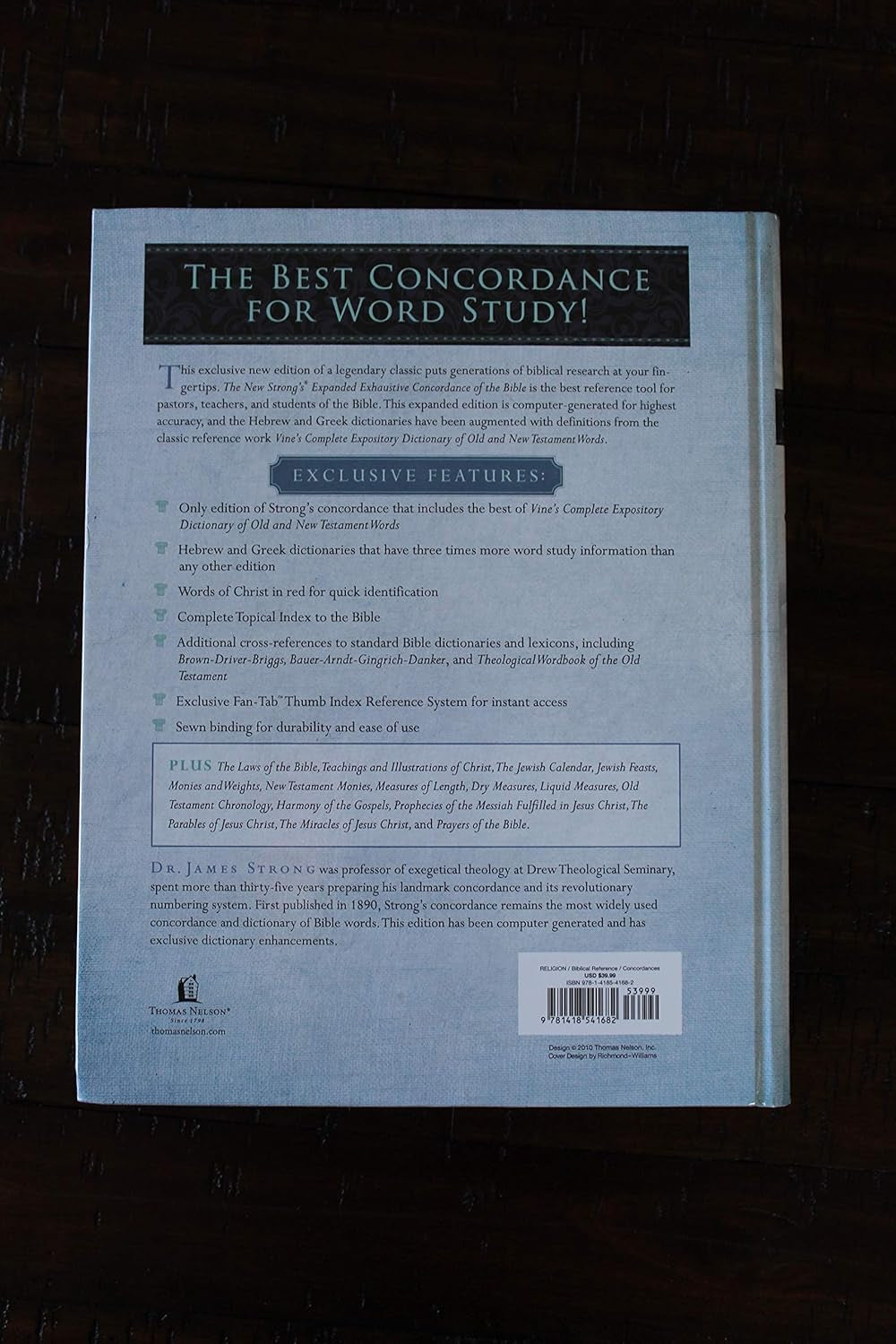 The New Strong'S Expanded Exhaustive Concordance of the Bible: Every Word of the Bible Indexed, Red Letter Edition