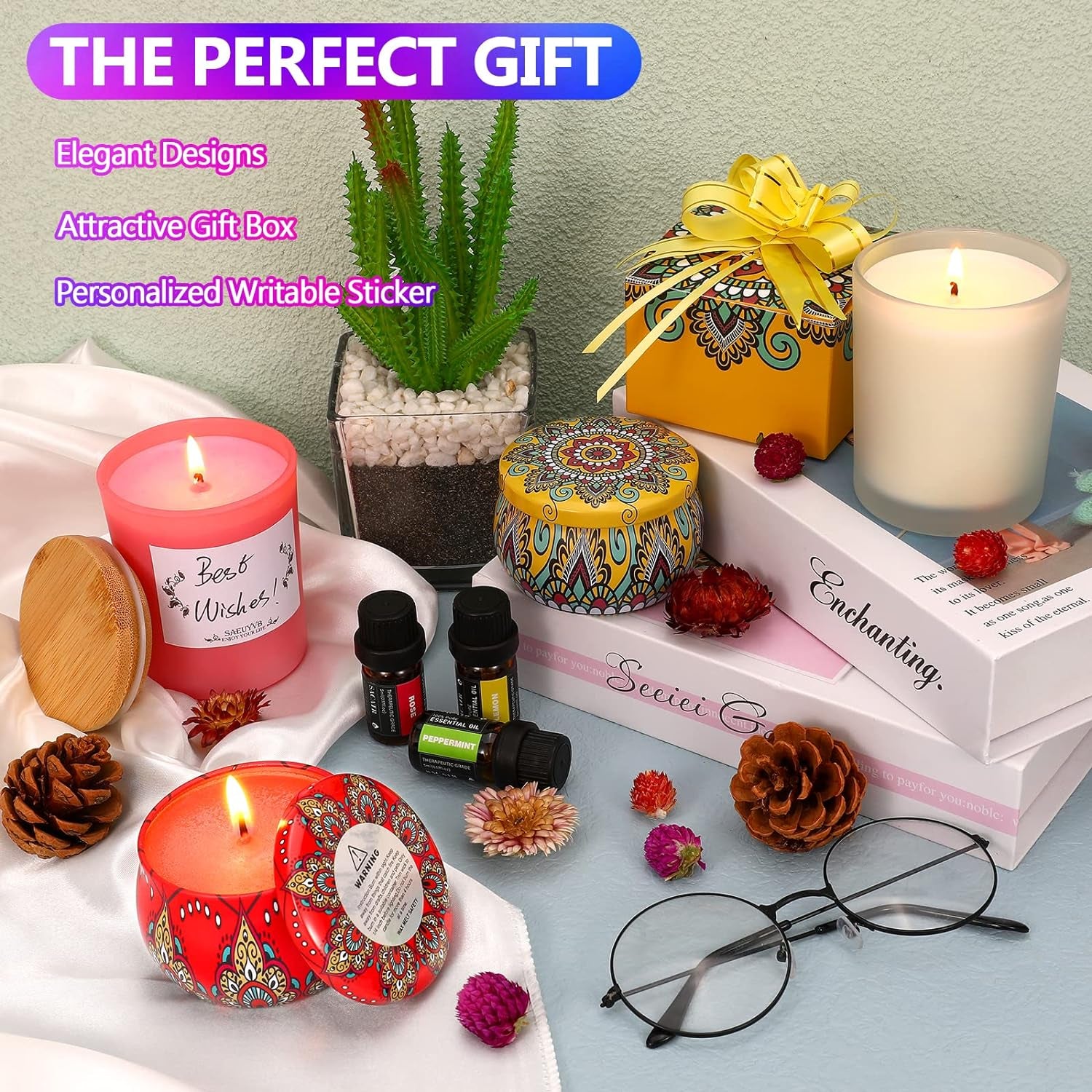 Candle Making Kit with Hot Plate Full Set - for Adult - DIY Starter Soy Candle Making Supplies - Perfect as Home Decorations