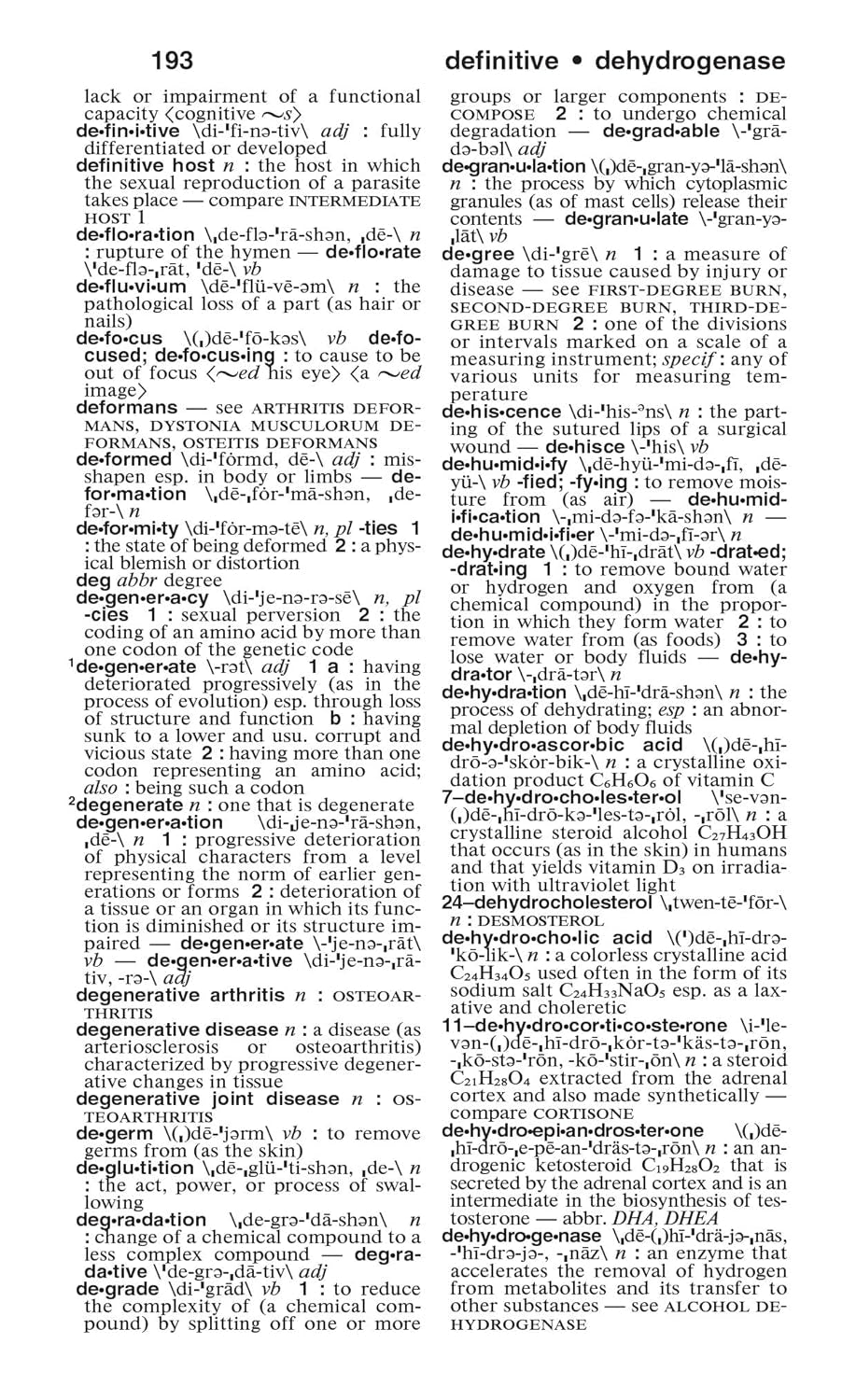 Merriam-Webster'S Medical Dictionary, Newest Edition, Mass-Market Paperback