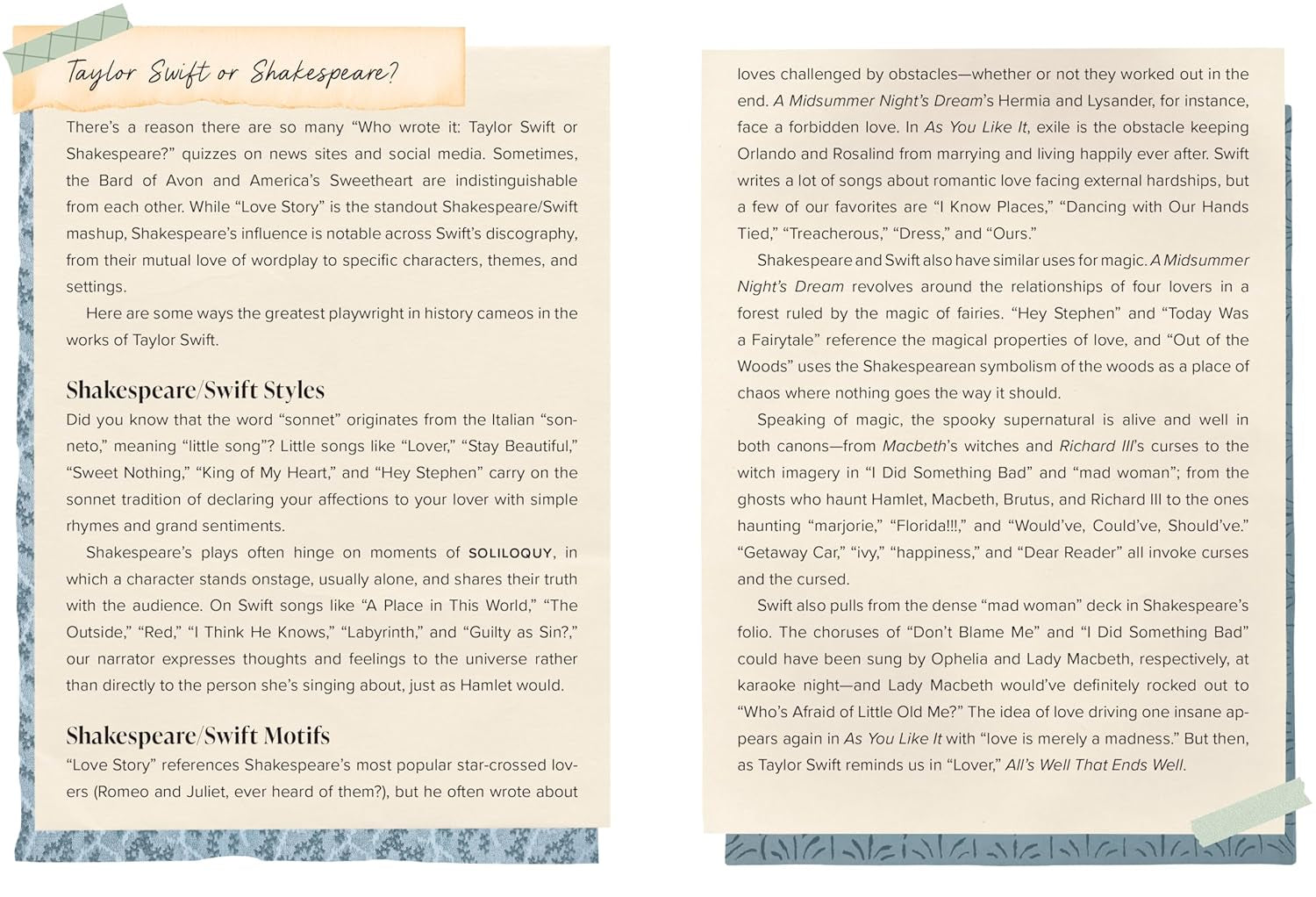 Taylor Swift by the Book: the Literature behind the Lyrics, from Fairy Tales to Tortured Poets