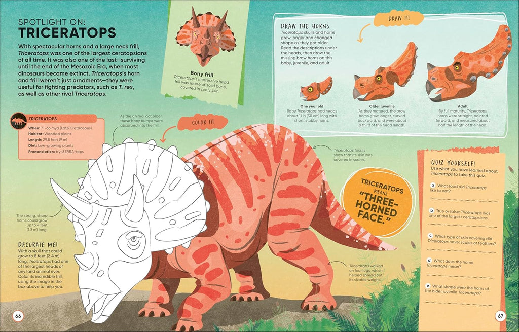 Brain Booster Dinosaurs and Other Prehistoric Creatures: over 100 Mind-Boggling Activities That Make Learning Easy and Fun (DK Brain Booster)