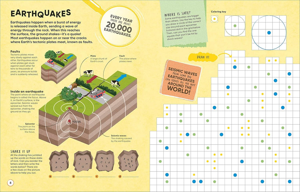 Volcanoes and Earthquakes: More than 100 Brain-Boosting Activities That Make Learning Easy and Fun (DK Active Learning)