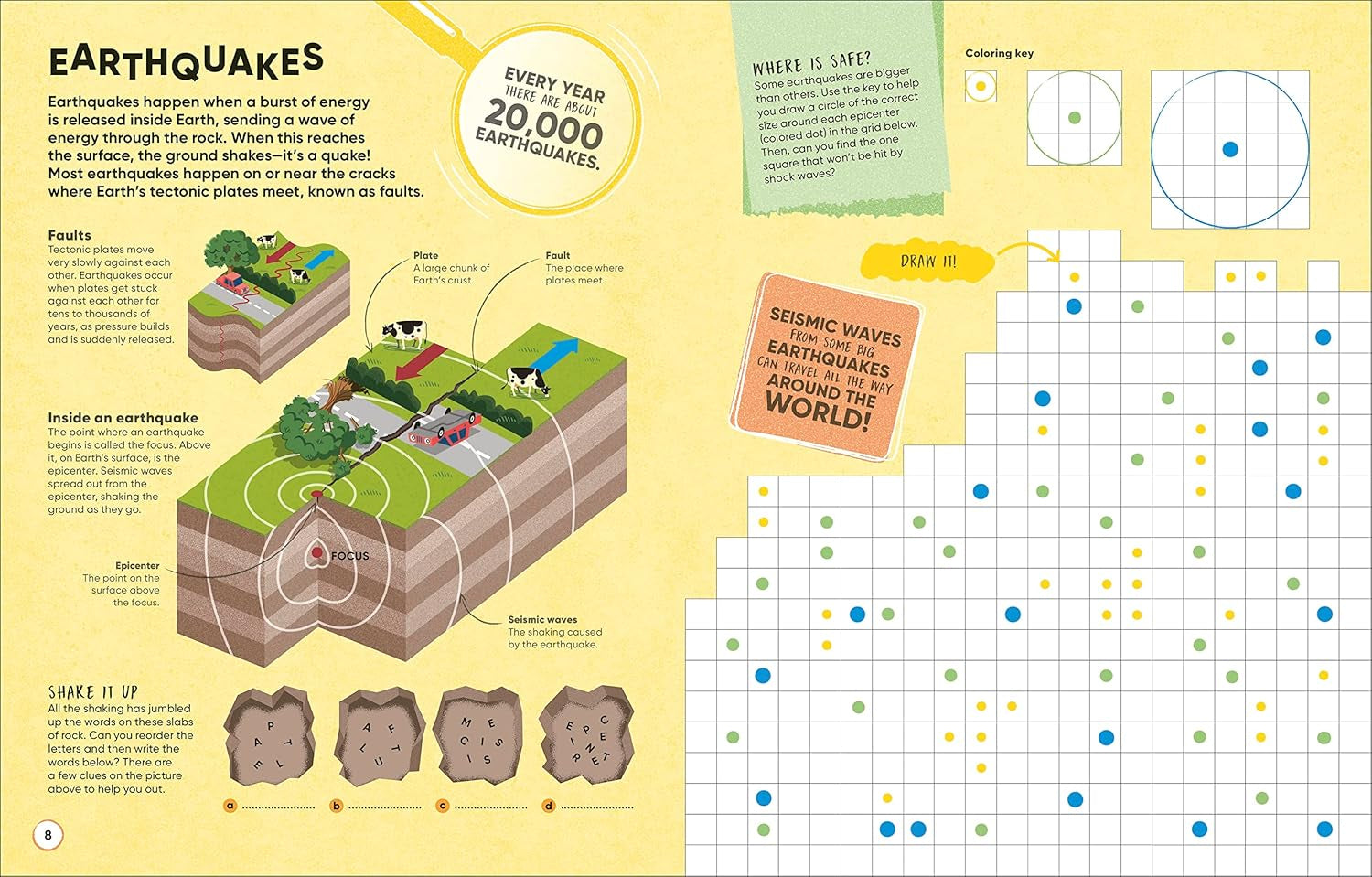 Volcanoes and Earthquakes: More than 100 Brain-Boosting Activities That Make Learning Easy and Fun (DK Active Learning)